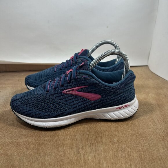 Brooks Revel 3 Women's Size 6 Blue Pink Running Shoes - Picture 3 of 9